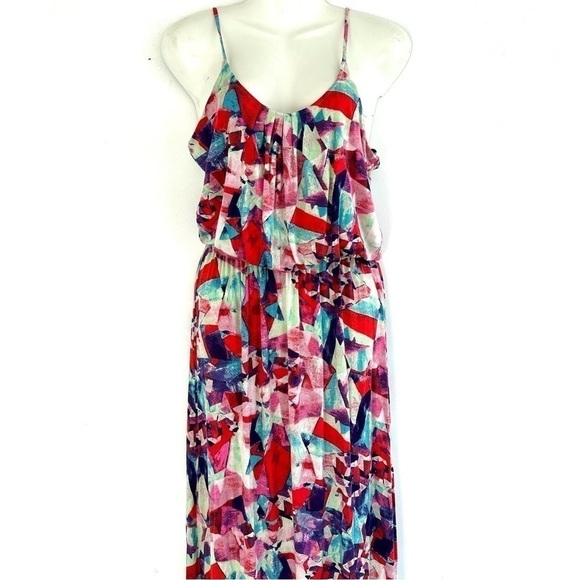 NWT Felicity & Coco Brand  Floral Scoop Neck Maxi Dress Size Small - Picture 1 of 5